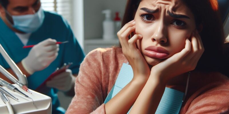 Pacjentka przed zabiegiem leczenia kanałowego